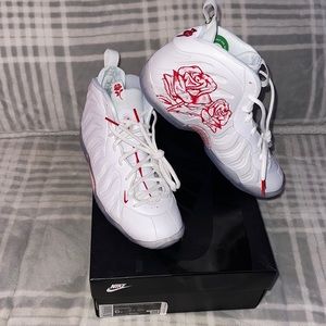 Nike Little Posite One KSA GS sneakers ❤️🤍🌹